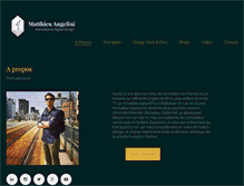 Tablet Screenshot of matthieuangelini.com